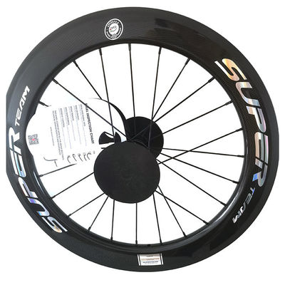 Preta 451 Brake de borda 3K brilhante Cerâmica Hub de rolamento Lâmina Spokes Superteam Wheelset de carbono