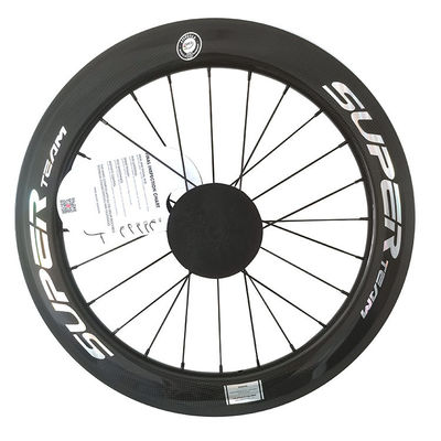 Preta 451 Brake de borda 3K brilhante Cerâmica Hub de rolamento Lâmina Spokes Superteam Wheelset de carbono