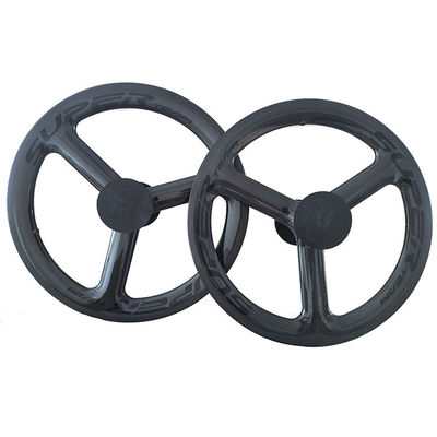 Super Team 451 3K Grosy Rim Brake Wheelset Preto para Bicicletas de Montanha Profissionais