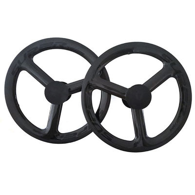 Super Team 451 3K Grosy Rim Brake Wheelset Preto para Bicicletas de Montanha Profissionais