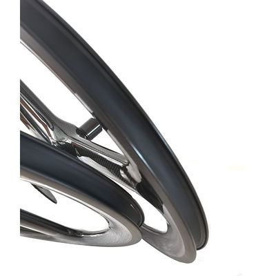 Super Team 451 3K Grosy Rim Brake Wheelset Preto para Bicicletas de Montanha Profissionais