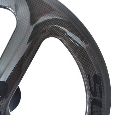 Super Team 451 3K Grosy Rim Brake Wheelset Preto para Bicicletas de Montanha Profissionais