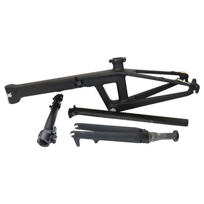 Quadro de bicicleta de carbono de 20 polegadas elegante com modo de processamento de superfície brilhante e pressfit BB92mm