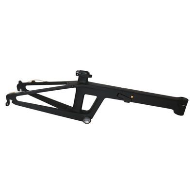 Quadro de bicicleta de carbono de 20 polegadas elegante com modo de processamento de superfície brilhante e pressfit BB92mm