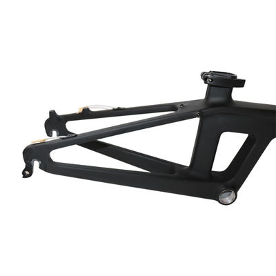 Quadro de bicicleta de carbono de 20 polegadas elegante com modo de processamento de superfície brilhante e pressfit BB92mm