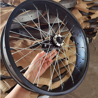 20*4.0 Conjunto de rodas de alumínio de parede dupla para bicicletas elétricas