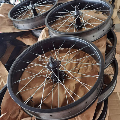 20*4.0 Conjunto de rodas de alumínio de parede dupla para bicicletas elétricas