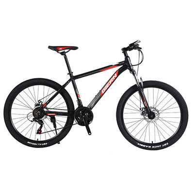 Bicicleta de montanha esportiva de estrutura de aço com largura de pneu de 26 polegadas e travão de disco mecânico Tongli