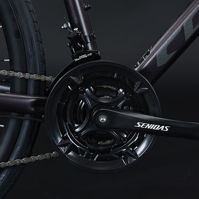 700*35C Pneus Flat Bar Adventure Bike com pedal comum e material de garfo de alumínio