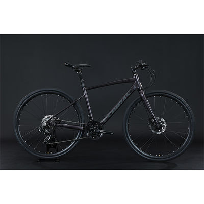 700*35C Pneus Flat Bar Adventure Bike com pedal comum e material de garfo de alumínio