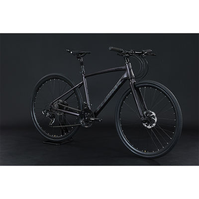 700*35C Pneus Flat Bar Adventure Bike com pedal comum e material de garfo de alumínio