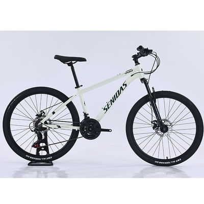 Bicicleta de montanha de modelo básico de estrutura de alumínio com engrenagens de 7 velocidades e freio de disco hidráulico