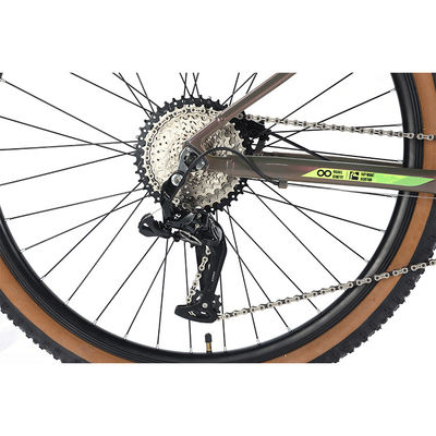 29" Suspensão Alumínio Alumínio Quadro Bicicleta 2 * 11s Pneus de parede de pele MTB