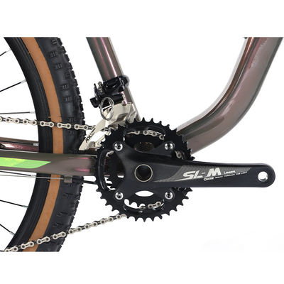 29" Suspensão Alumínio Alumínio Quadro Bicicleta 2 * 11s Pneus de parede de pele MTB
