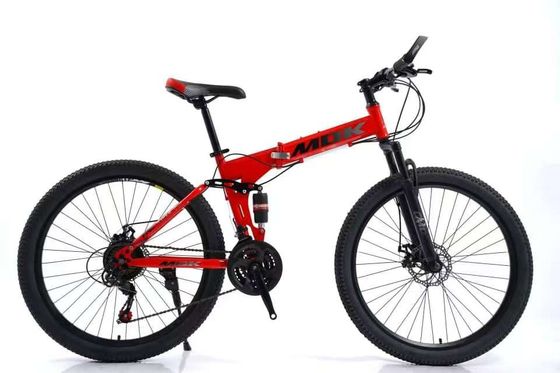 bicicleta de montanha dobrável de 26 polegadas com suspensão bicicleta dobrável de 26 polegadas com freios de disco