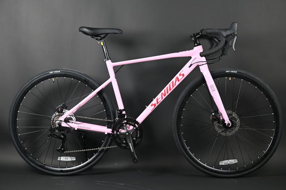 Bicicleta de estrada de 2×7 velocidades personalizável Bicicleta de estrada personalizável por atacado Bicicleta de estrutura de alumínio acessível Bicicleta de estrada de transporte urbano leve