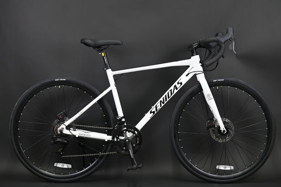 Bicicleta de estrada de 2×7 velocidades personalizável Bicicleta de estrada personalizável por atacado Bicicleta de estrutura de alumínio acessível Bicicleta de estrada de transporte urbano leve