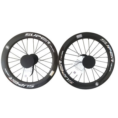 451 Brake de disco 3K brilhante Hub de rolamento de cerâmica lâmina Spokes Superteam Wheelset de carbono